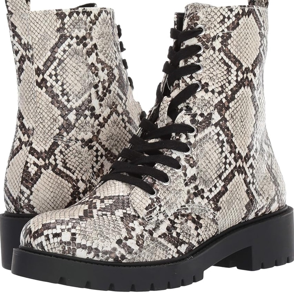 Steve Madden Guided Combat Boot (Women)
NATURAL SNAKE PRINT